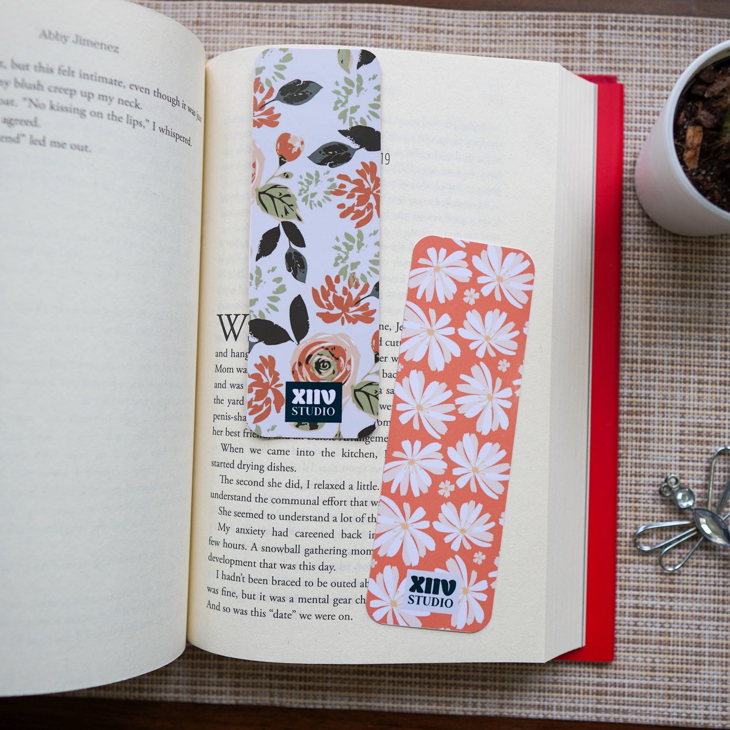 Rosy Glow Double Sided Bookmark (2 for $5)