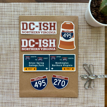 DC-ish Sticker Pack (6 Stickers)