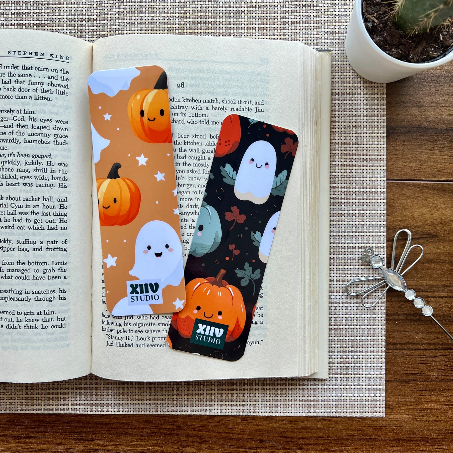 Happy Ghouls and Gourds Double Sided Bookmark (2 for $5)